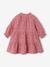 Robe bébé à volants en gaze de coton rose+taupe+vieux rose 2 - vertbaudet enfant 