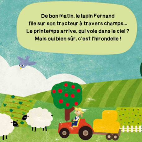 Puzzle géant ferme enfant 30 pièces avec livre éducatif Rouge 5 - vertbaudet enfant 