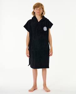 Linge de maison et décoration-Linge de bain-Poncho serviette à capuche enfant logo