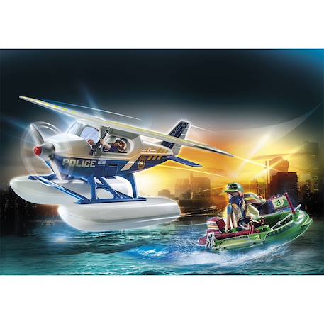 City action hydravion de police et bandit 70779 Multicolore 1 - vertbaudet enfant 