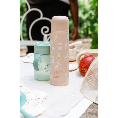Bouteille isotherme 500ml liberty wonderland Beige neutre+Lapin rose+Lapin vert 9 - vertbaudet enfant 