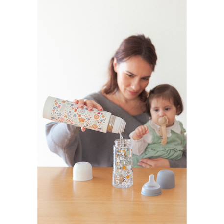 Bouteille isotherme 500ml liberty wonderland Beige neutre+Lapin rose+Lapin vert 15 - vertbaudet enfant 