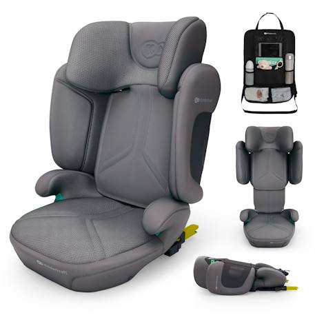 Siège auto Kinderkraft XPAND 2 PRO i-Size 100-150 cm duo expand largeur hauteur + organisateur voiture Beige+Gris+Noir+Vert 7 - vertbaudet enfant 