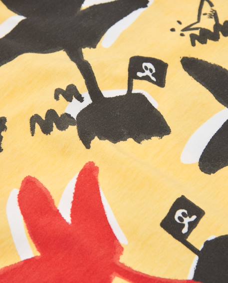 T-shirt en maille pour garçon avec imprimé intégral Jaune 4 - vertbaudet enfant 