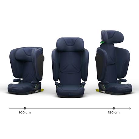 Siège auto Kinderkraft UNITY 2 I-Size 100-150 cm isofix pliable dossier inclinable + organisateur voiture Bleu+Gris+Vert 6 - vertbaudet enfant 