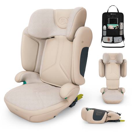 Siège auto Kinderkraft XPAND 2 PRO i-Size 100-150 cm duo expand largeur hauteur + organisateur voiture Beige+Vert 1 - vertbaudet enfant 