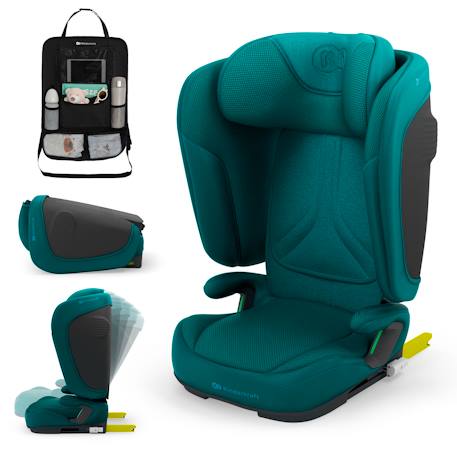 Siège auto Kinderkraft UNITY 2 I-Size 100-150 cm isofix pliable dossier inclinable + organisateur voiture Bleu+Gris+Vert 13 - vertbaudet enfant 