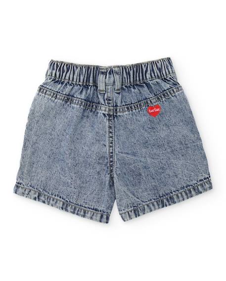 Short fille en denim Bleu 2 - vertbaudet enfant 