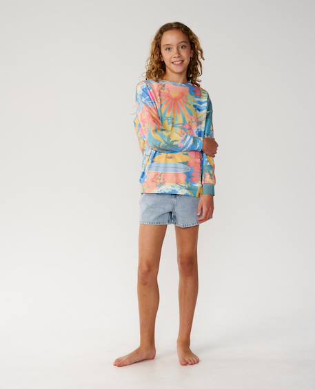 Sweat surf side relaxed fille Multico 4 - vertbaudet enfant 