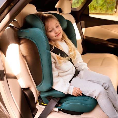 Siège auto Kinderkraft UNITY 2 I-Size 100-150 cm isofix pliable dossier inclinable + organisateur voiture Bleu+Gris+Vert 14 - vertbaudet enfant 