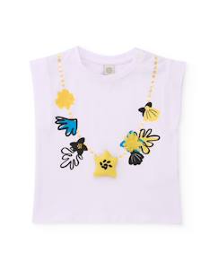 T-shirt en maille sans manches pour fille  - vertbaudet enfant