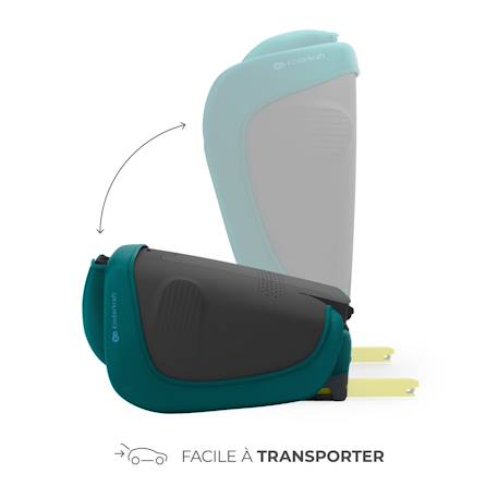 Siège auto Kinderkraft UNITY 2 I-Size 100-150 cm isofix pliable dossier inclinable + organisateur voiture Bleu+Gris+Vert 16 - vertbaudet enfant 