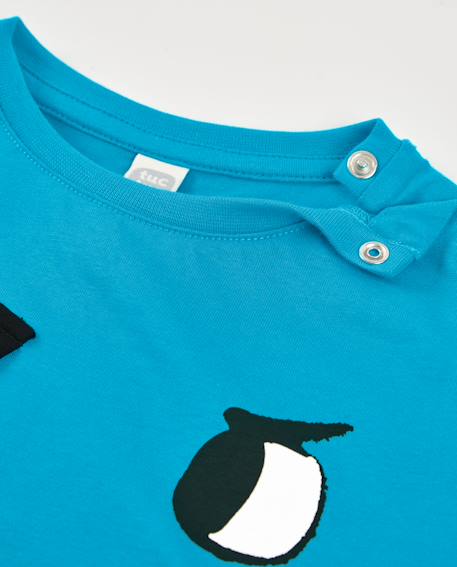 T-shirt en maille pour garçon avec ailettes latérales Bleu 3 - vertbaudet enfant 