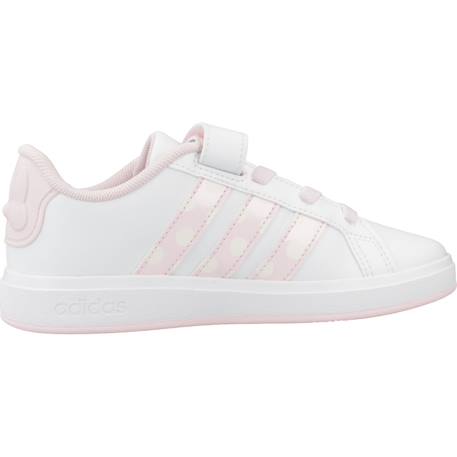 Baskets fille en textile à scratch court Blanc white 1 - vertbaudet enfant 