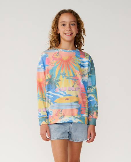 Fille-Sweat surf side relaxed fille