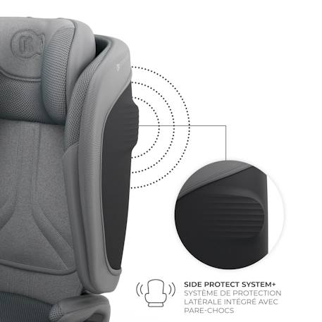 Siège auto Kinderkraft UNITY 2 I-Size 100-150 cm isofix pliable dossier inclinable + organisateur voiture Bleu+Gris+Vert 11 - vertbaudet enfant 