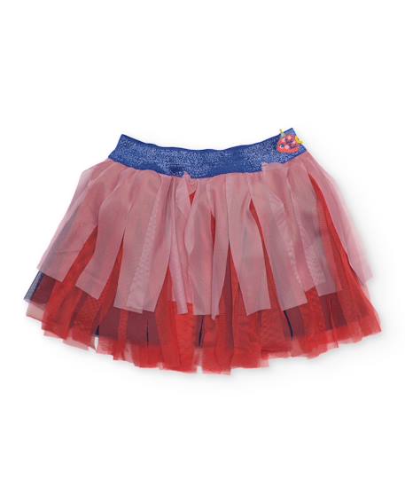 Jupe pour fille en tissu avec couches de tulle  - vertbaudet enfant