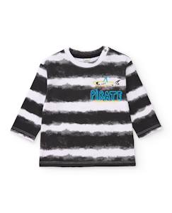 Garçon-T-shirt, polo, sous-pull-T-shirt-T-shirt en maille pour garçon avec motif pirate
