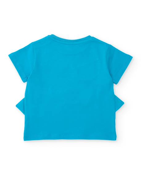 T-shirt en maille pour garçon avec ailettes latérales Bleu 2 - vertbaudet enfant 