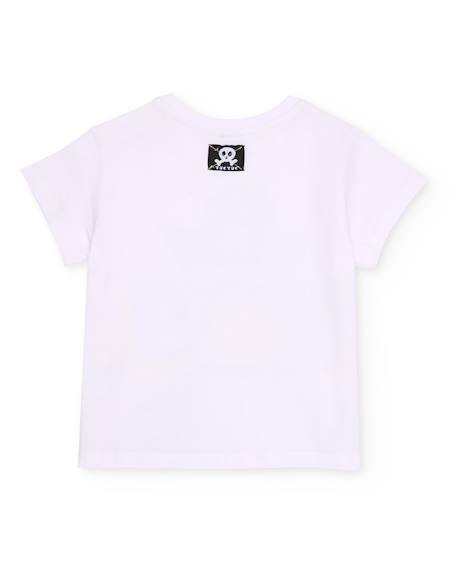 T-shirt en maille pour garçon d’inspiration pirate Blanc 3 - vertbaudet enfant 