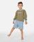 Sweat ride the wave garçon Surplus green 3 - vertbaudet enfant 