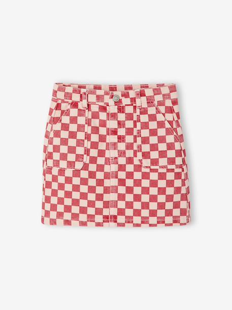 Jupe courte fille rose bonbon 1 - vertbaudet enfant 