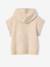 Gilet sans manches fille à capuche zippé beige 2 - vertbaudet enfant 