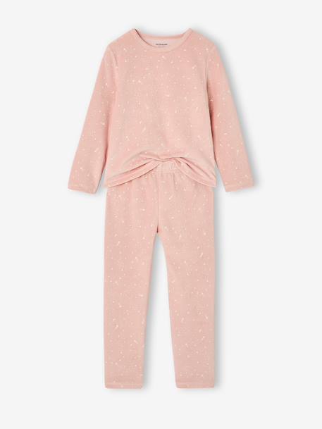 Lot de 2 pyjamas fille long rose poudré 2 - vertbaudet enfant 