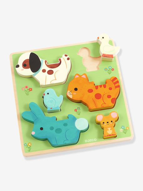 Puzzle encastrement Puzz and Play Friends vert 2 - vertbaudet enfant 