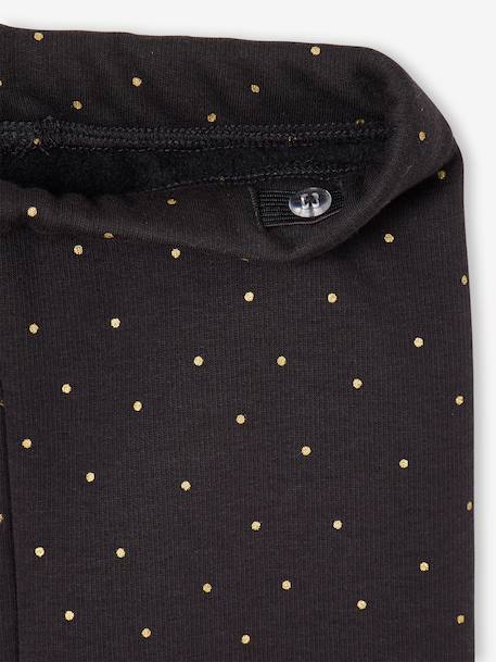Lot 2 Leggings fille doublés maille polaire anthracite+prune 5 - vertbaudet enfant 