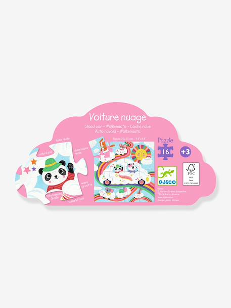 Puzzle 16 pièces voiture nuage multicolore 4 - vertbaudet enfant 