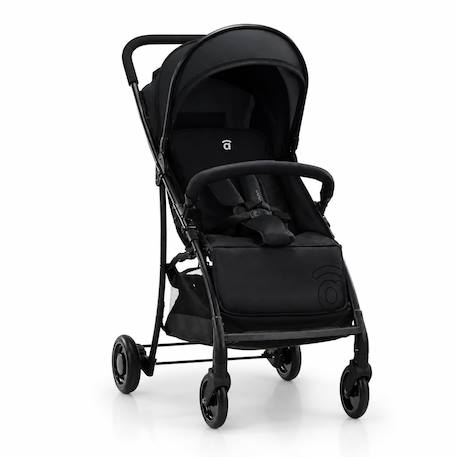 Poussette urbaine légère et compacte milan Noir+Noir et violet 3 - vertbaudet enfant 