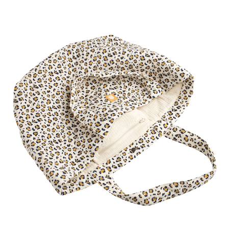 Sac cabas en gaze de coton matelassé imprimé Ecru 2 - vertbaudet enfant 