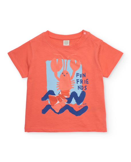 Bébé-T-shirt, sous-pull-T-shirt pour garçon en maille avec motif graphique sur le devant