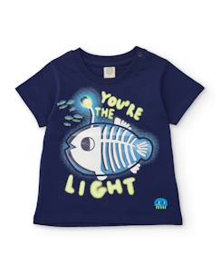 -T-shirt garçon en maille d’inspiration marine