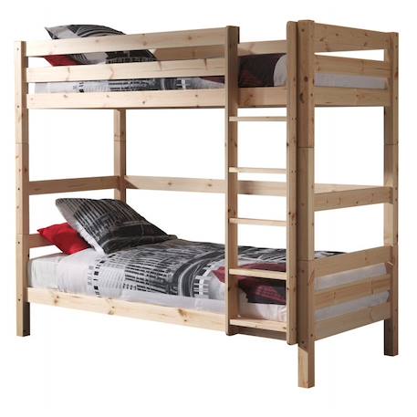 Lit superposé en pin massif naturel armance & faustin Bois naturel 3 - vertbaudet enfant 