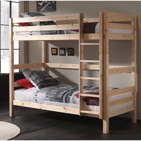 Lit superposé en pin massif naturel armance & faustin Bois naturel 2 - vertbaudet enfant 