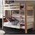 Lit superposé en pin massif naturel armance & faustin Bois naturel 2 - vertbaudet enfant 