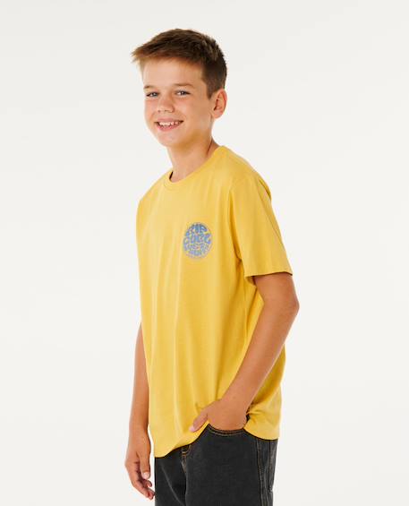 T-shirt à manches courtes wetsuit icons enfant Black+Dark navy+Ochre+Wave pool 14 - vertbaudet enfant 
