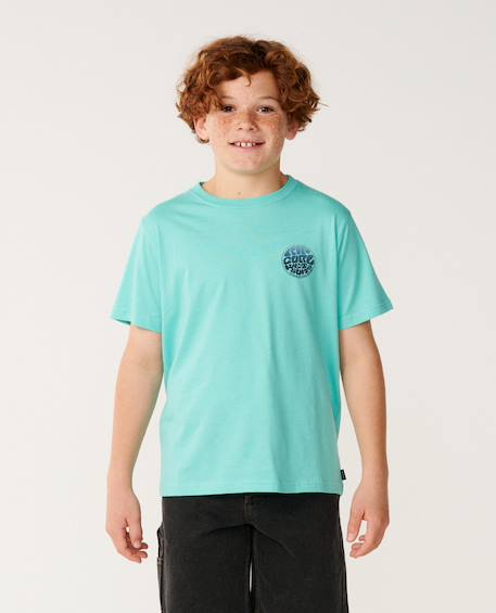 T-shirt à manches courtes wetsuit icons enfant Black+Dark navy+Ochre+Wave pool 19 - vertbaudet enfant 
