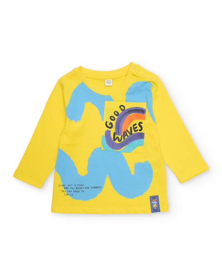 Garçon-T-shirt garçon en maille avec poche imprimée