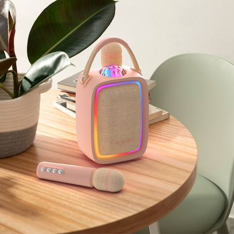 Enceinte & karaoké lumineuse - singy party rose Rose 6 - vertbaudet enfant 