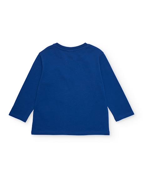 T-shirt pour garçon en maille avec imprimé de crabes Bleu 2 - vertbaudet enfant 