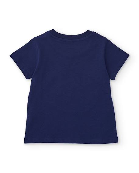 T-shirt garçon en maille d’inspiration marine Bleu 2 - vertbaudet enfant 