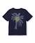 T-shirt garçon en maille avec détail palmier Bleu 2 - vertbaudet enfant 