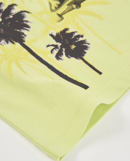 T-shirt garçon en maille de style californien Vert 4 - vertbaudet enfant 