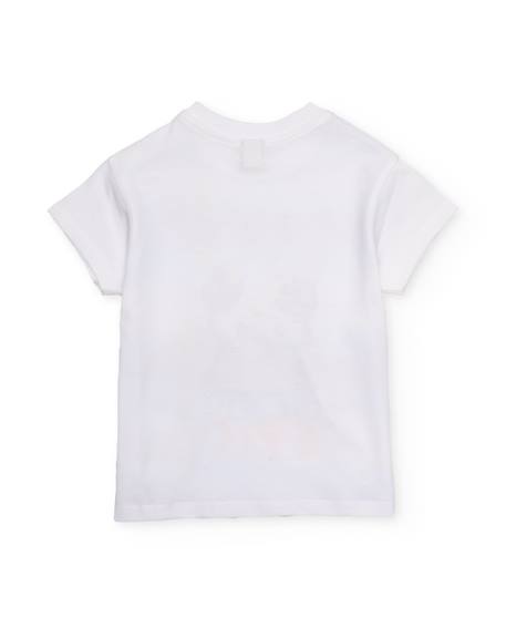 T-shirt pour garçon en maille avec motif frontal amusant Bleu 2 - vertbaudet enfant 