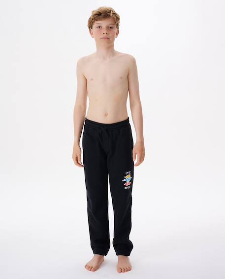 Pantalon de survêtement icons of surf enfant Black+Blue lagoon+Grey marle+Khaki sand 4 - vertbaudet enfant 