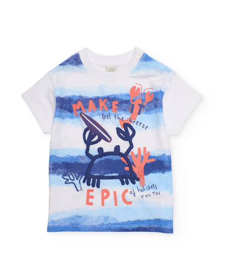 Bébé-T-shirt, sous-pull-T-shirt pour garçon en maille avec motif frontal amusant