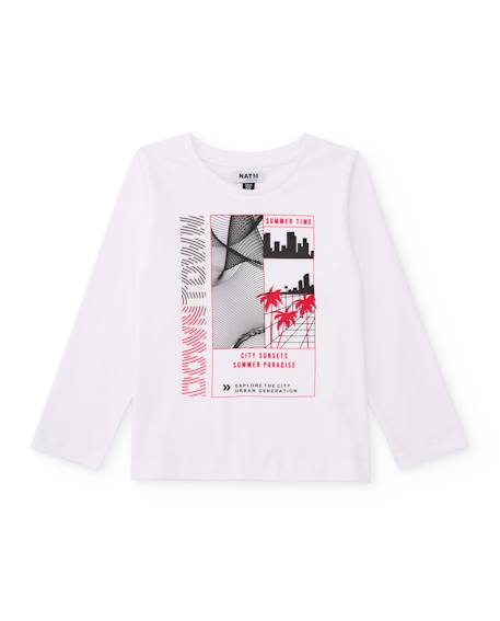 Garçon-T-shirt garçon en maille d’inspiration urbaine